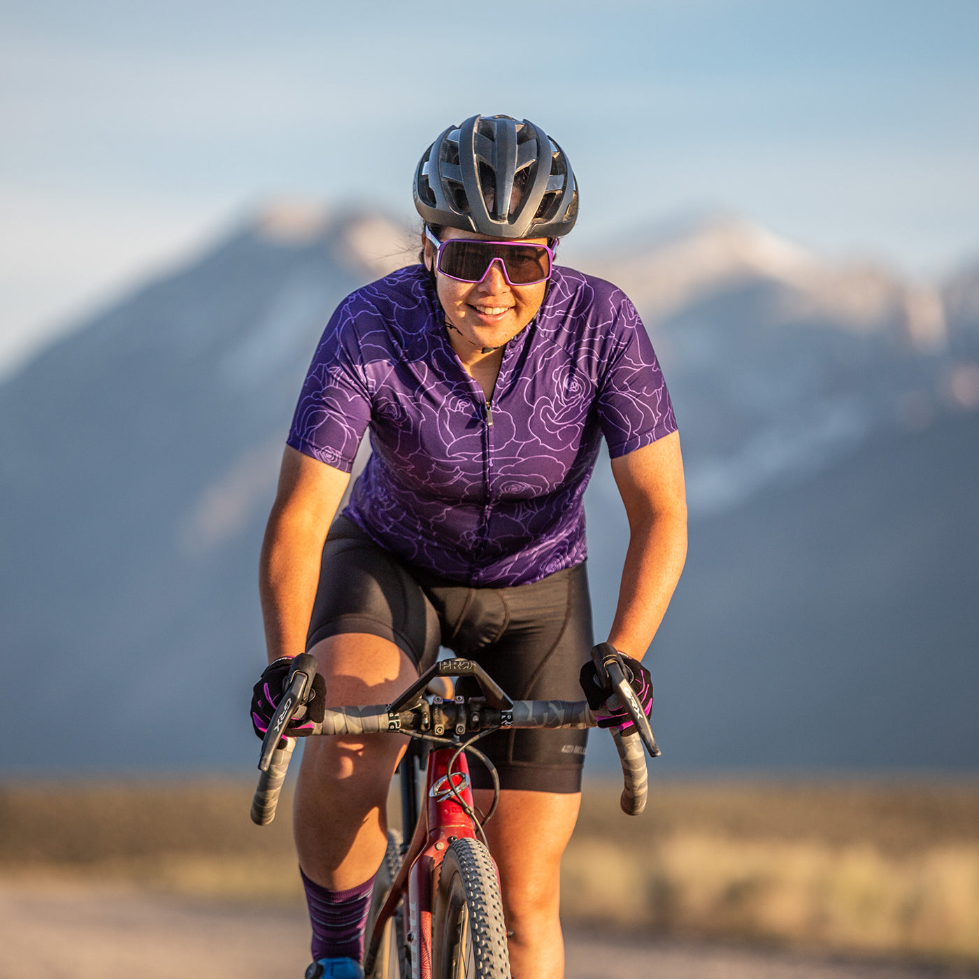Women's Motion Jersey Purple - Bellwether Clothing