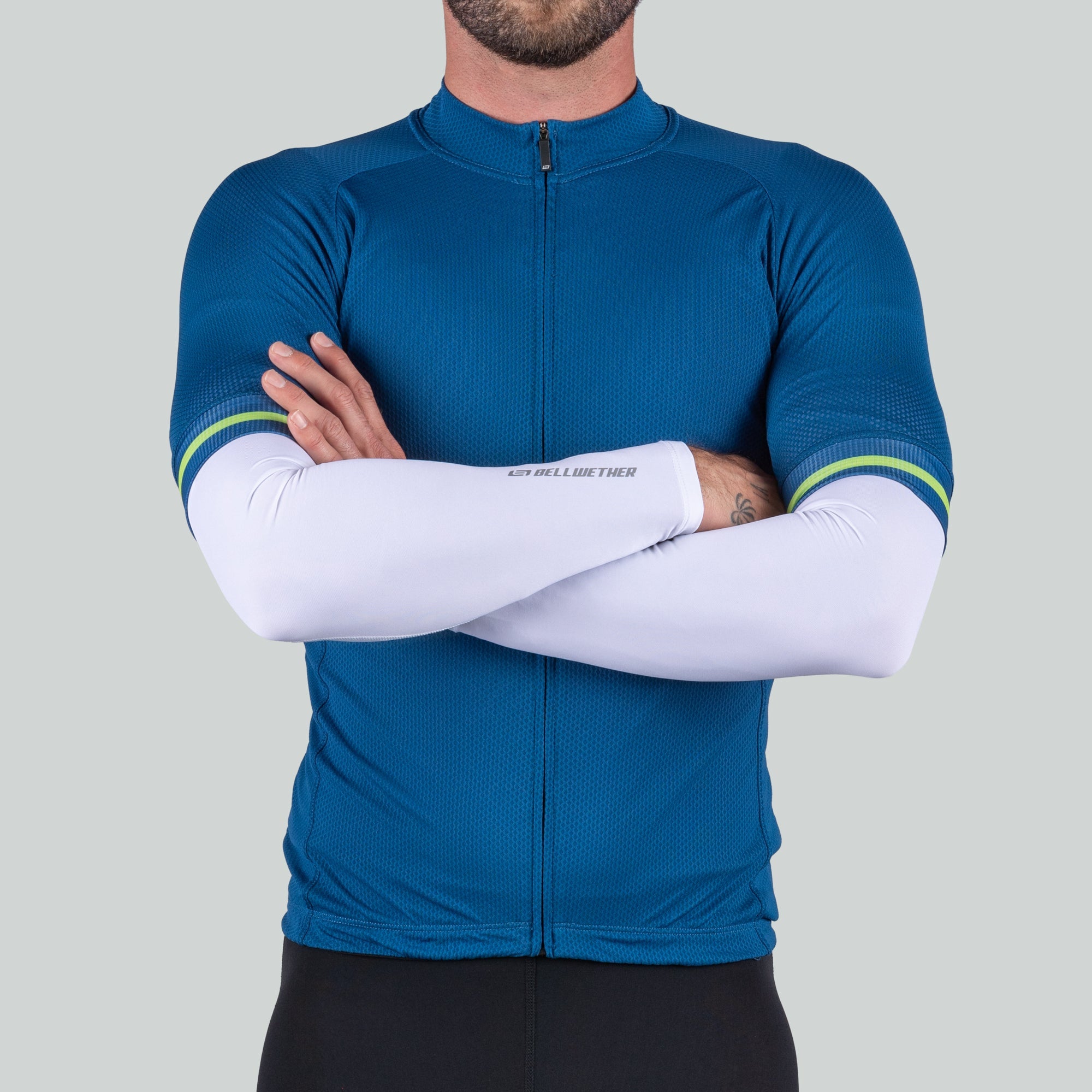 Sun Sleeves Coldflash UPF 40+ White - Bellwether Clothing