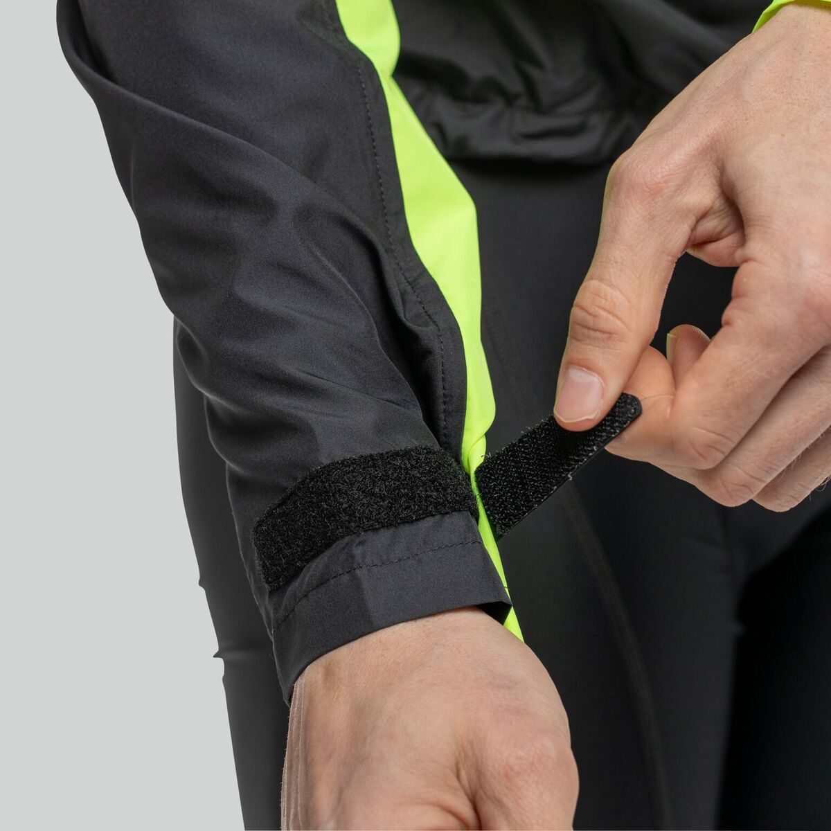 Velocity Jacket Black/Hi-Vis - Bellwether Clothing